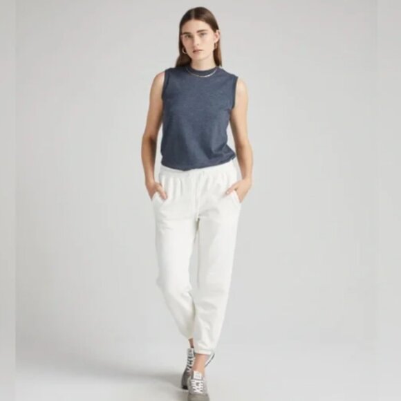 Richer Poorer | NWT Women's Stretch Terry Classic Sweatpant in Bone Size Medium - Picture 1 of 10